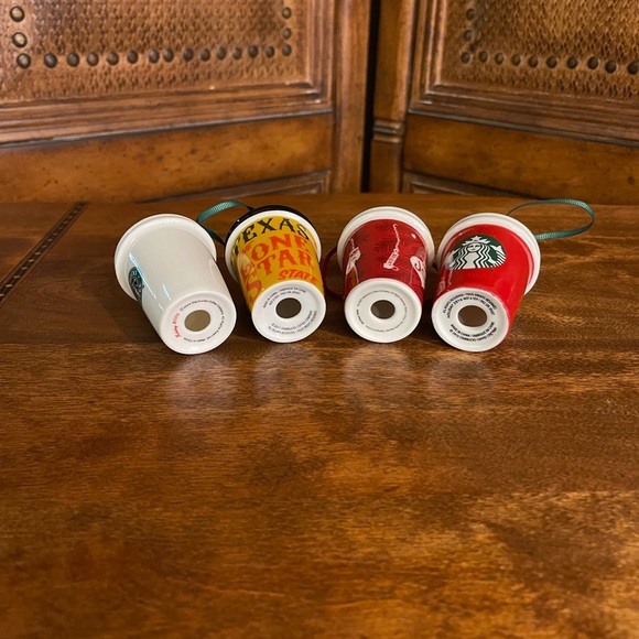 Starbucks Miniature Christmas Cup Ornaments. Lot of 4. - Picture 3 of 3